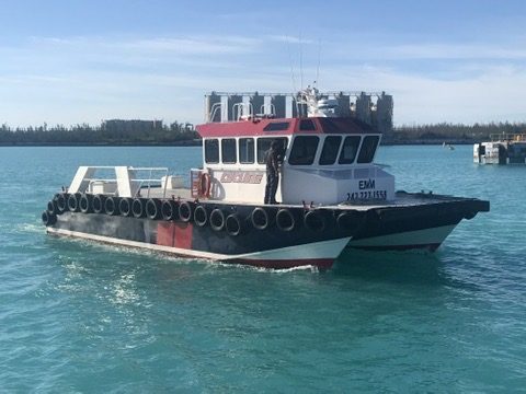 Cyclone, aluminium catamaran launch